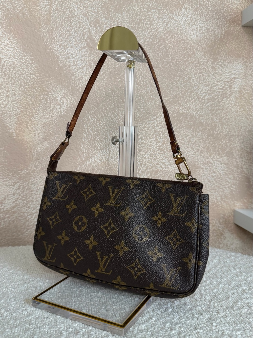 Louis Vuitton Monogram Canvas Mini Shoulder Bag in Brown